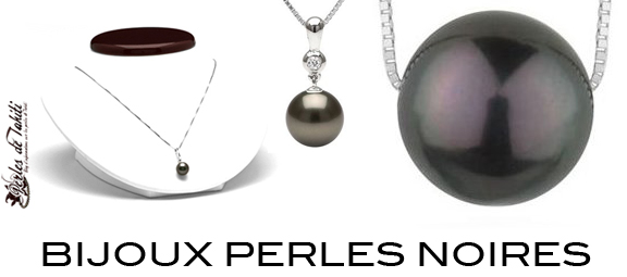 Bijoux de perles noires de Tahiti - perles de Polynésie